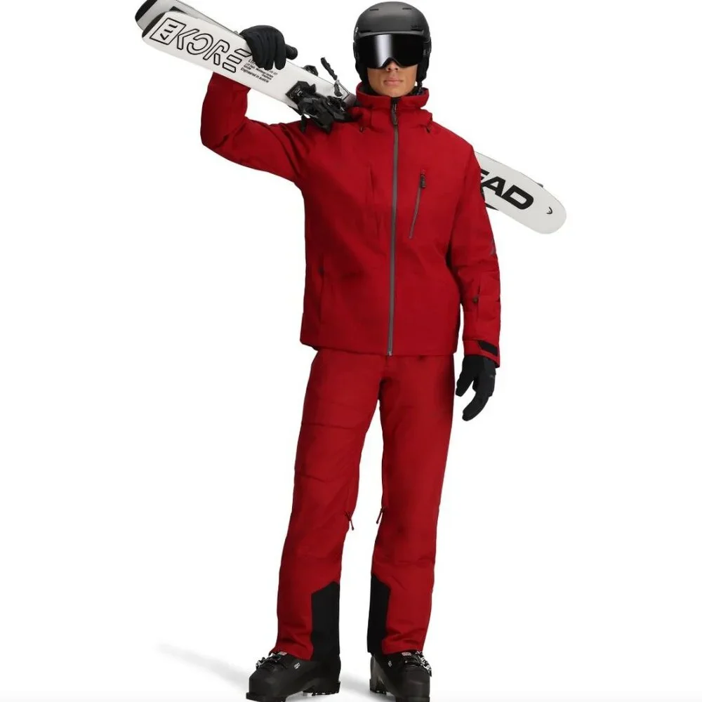 NEW Obermeyer Mens‎ Small Raze Jacket Rustic Red Alpine Series Winter Ski Coat